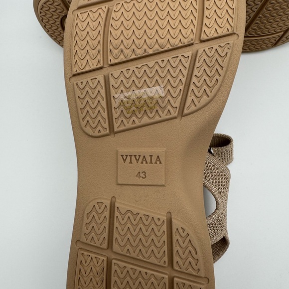 Vivaia Kiara Sport Wedge Platform Sandals Golden Almond Women's EU 43 / US 11 - Picture 8 of 8